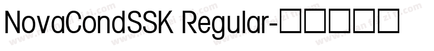 NovaCondSSK Regular字体转换